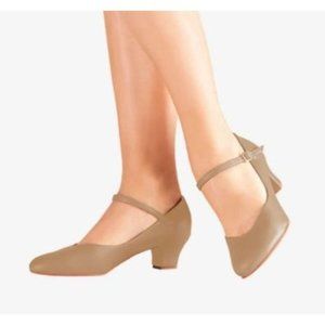 New So Danca Celine CH50 Caramel Character Shoes 5.5 1.5" Heel Dance